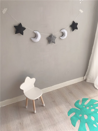 Title 12, INS Nordic style star moon decoration for a coz...