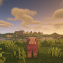 Pink sheep from minecraft