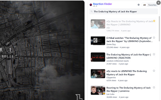 Reaction Finder screenshot 2