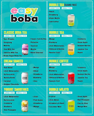 Easy Boba menu 1