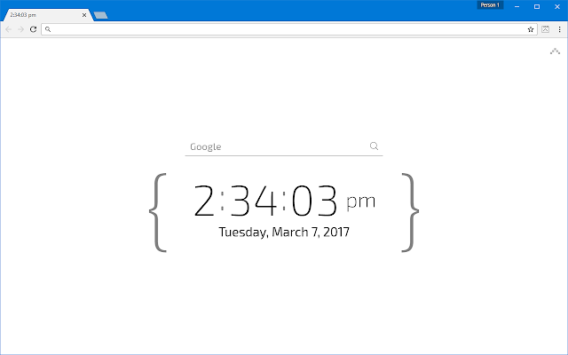 CaretTab - New Tab Clock and Date - Chrome Web Store