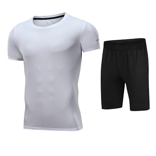 Title 2, Mens sportswear short sleeve fitness shorts ru...