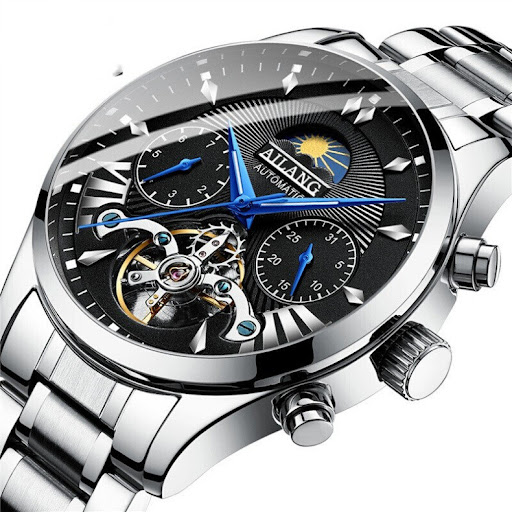 Title 5, Stainless steel waterproof hollow watch for eve...