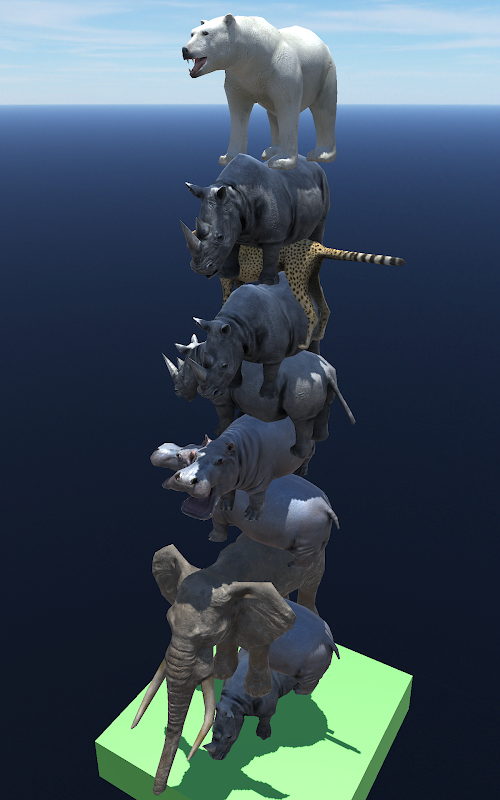 Android application Animal Tower 3D screenshort