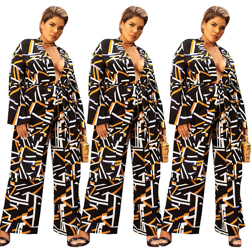 Title 4, Long Sleeve Kimono Top Wide Leg Pants Two Piece...