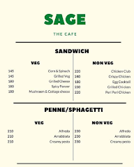 Sage Cafe menu 2