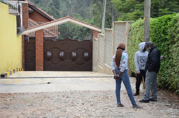 Luxury maisonette of businessman Jonathan Mukundi Gachunga and his wife Philomena Njeri where their bodies were found in Kiambu Town on August 4.