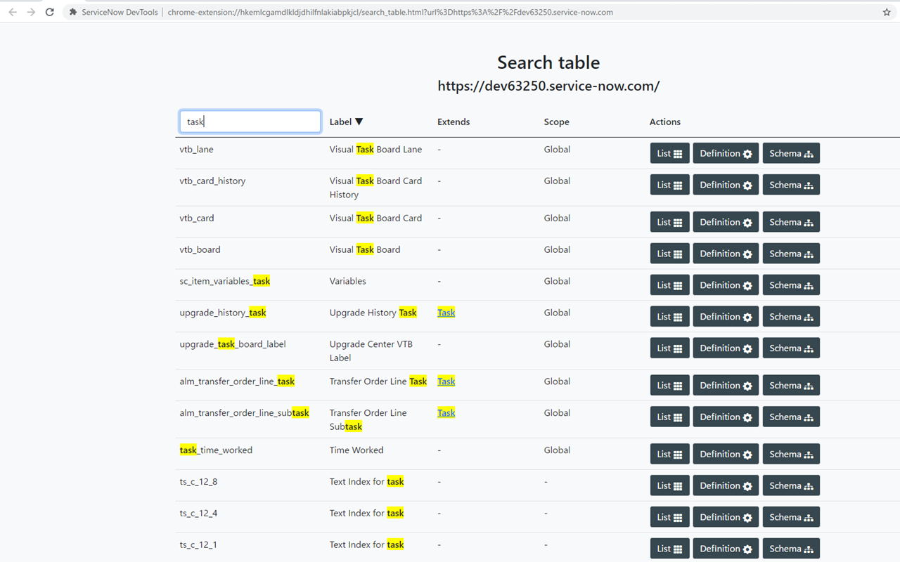 ServiceNow DevTools Preview image 5