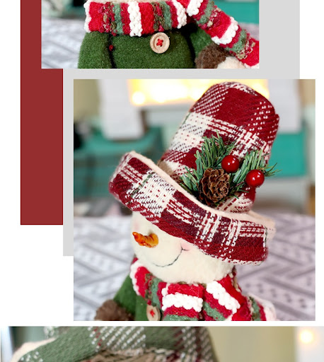 Title 7, Christmas Calendar Old Man Doll Wooden Decorati...