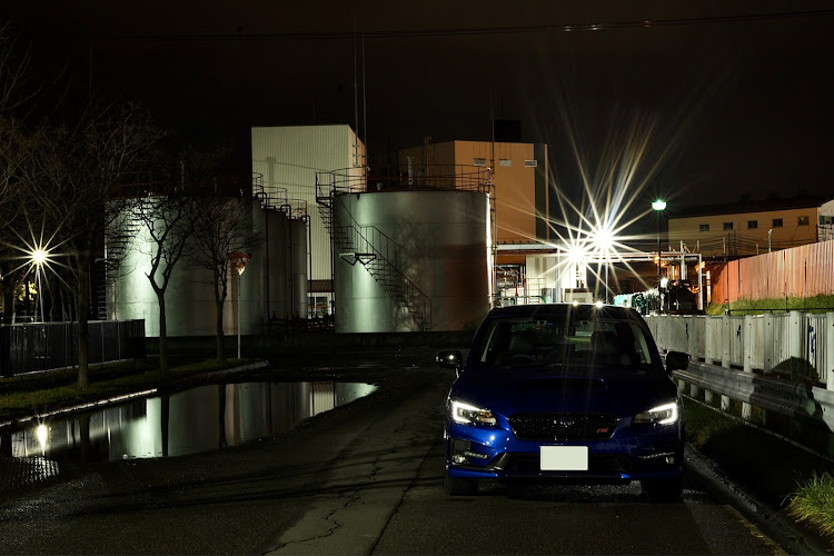 レヴォーグのPENTAX K-70撮影・風景と愛車・夜景と愛車・札幌・中沼リサイクル団地に関するカスタム事例の投稿画像1枚目