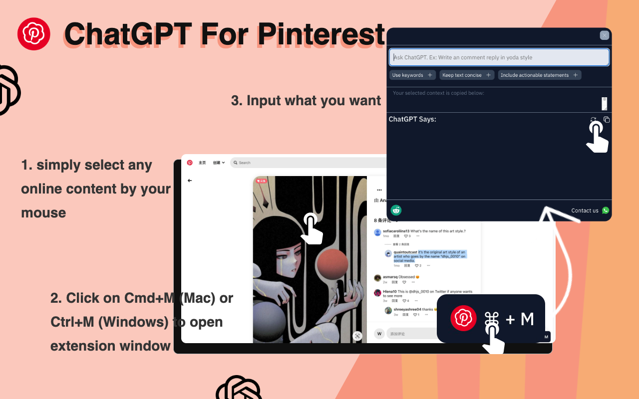 OpenAI ChatGPT For Pinterest Preview image 2