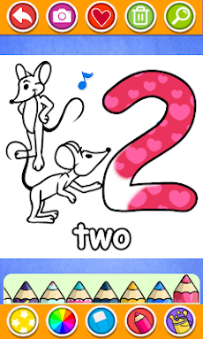 Glitter Number and letters coloring game for kidsのおすすめ画像3