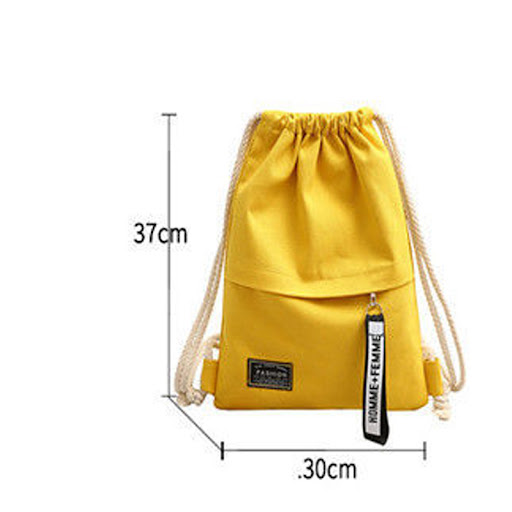 Title 1, Canvas Simplicity Pocket Canvas Drawstring Back...