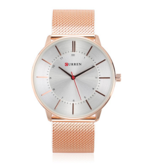 Montre homme à bracelet en acier, étanche, à quartz. Une montre business élégante et fiable pour hommes modernes.