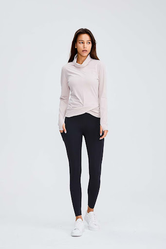 Title 10, High-neck Slim Slimming High-stretch Solid Colo...