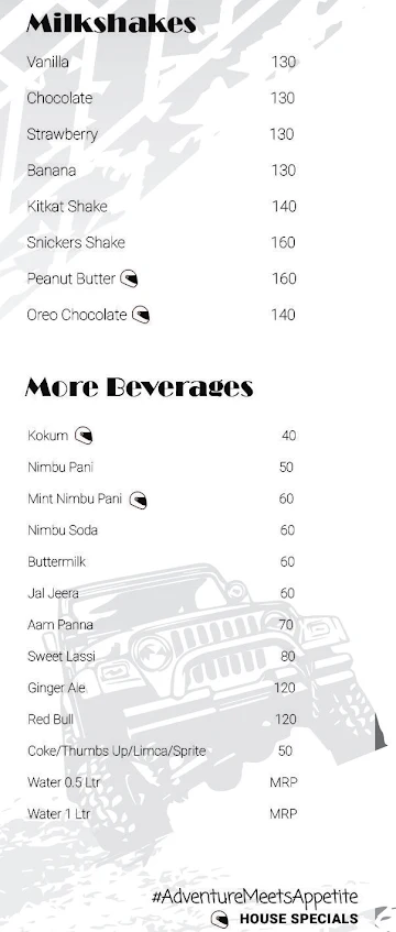 Moto Store & Cafe menu 