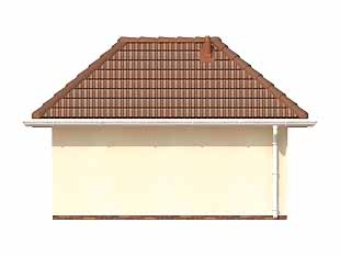 Elewacja nr 3 projektu garażu MS-G3