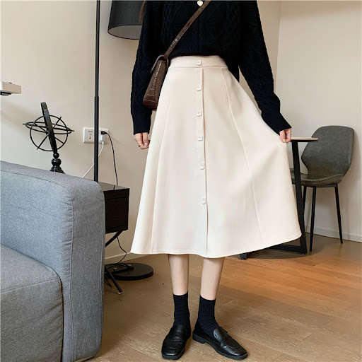 Title 40, A-line Half-length Womens Mid-length High-wais...