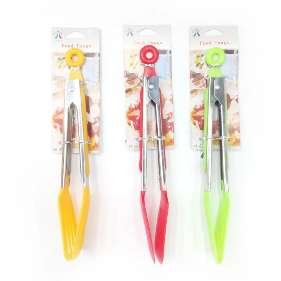 9-inch Nylon Square Head Food Clip Heat-resistant grip, perfect for flipping, grabbing, and serving. An essential kitch