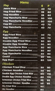 Vsr Food Court menu 2