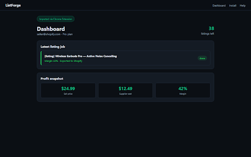 ListForge — Import & Tracking screenshot 2
