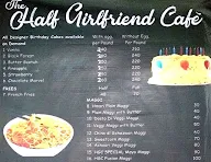 The Half Girlfriend Cafe menu 4