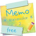 Cover Image of ダウンロード Sticky Memo Notepad *Watercolor* 2 Free 2.0.6 APK