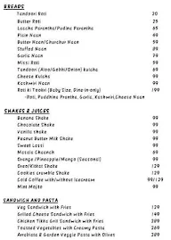 Radiant Cafe menu 1