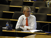 Lieutenant-General Salmon Vermaak during the Marikana commission in 
Centurion near Pretoria.