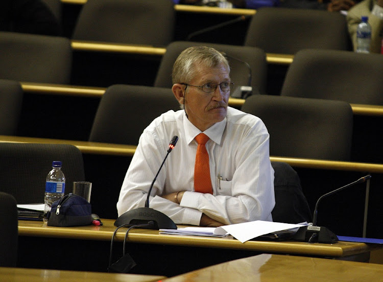 Lieutenant-General Salmon Vermaak during the Marikana commission in Centurion near Pretoria.