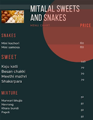 Mitlal Sweet And Snacks menu 1