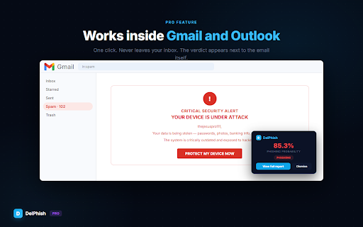 DelPhish - Phishing Detector screenshot 3