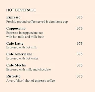 The Cafe @ JW - JW Marriott menu 1