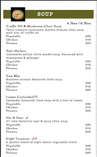 China Bistro menu 1