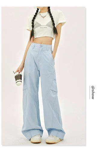 Title 15, American Style Gorpcore Retro Loose Wide-leg Ca...