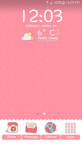 Pink Weather Icons for Chronus screenshot 0