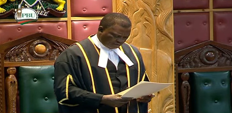 National Assembly Speaker Justin Muturi led the House on Wednesday to eulogise President Mwai Kibaki.