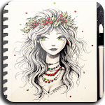 Cover Image of Herunterladen Beautiful Girl Sketch Ideas 1.1.77 APK