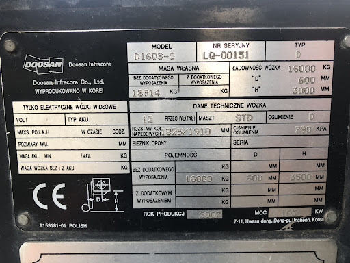 DOOSAN D160S-5