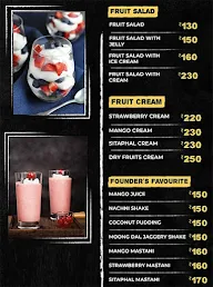 Zaara Juice menu 2