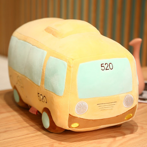 Title 6, Creative Car Plush Toy Bus Doll Cute Pillow Rag...