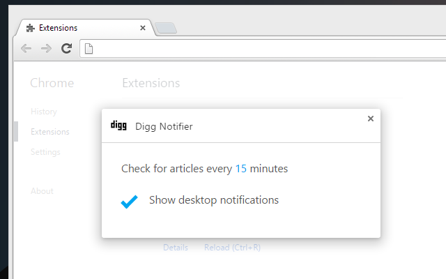 Digg Notifier Preview image 1