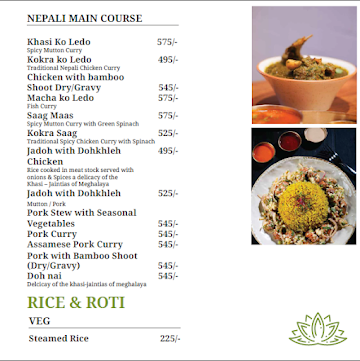 Yeti - The Himalayan Kitchen menu 