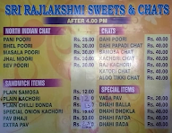 Shri Rajlaxmi Sweets menu 1