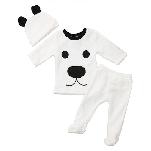 Title 2, Autumn and Winter Flannel Baby Suit, soft and w...