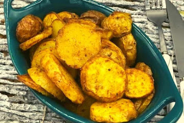 Air Fryer Curry Roasted Potatoes