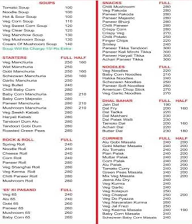 Balaji Santosh Family Dhaba menu 1