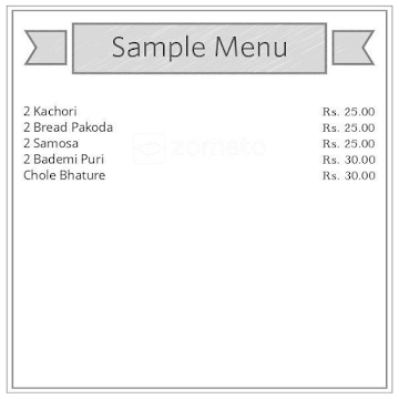 Shri Ram Kachori Bhandar menu 