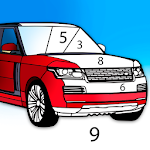 Cover Image of Download Cars Color by Number – Cars Coloring Book 2.2.2.0 APK