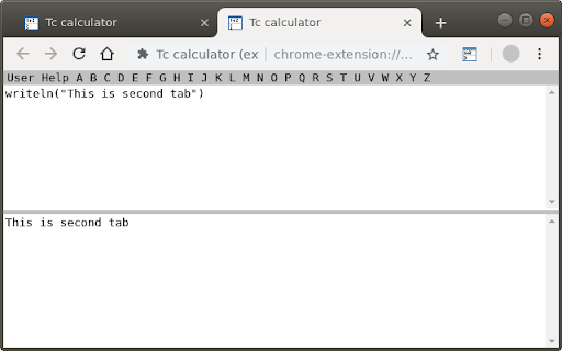 Tc calculator (extension)